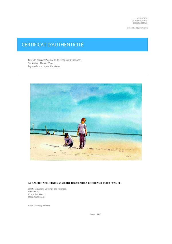 Le temps des vacances