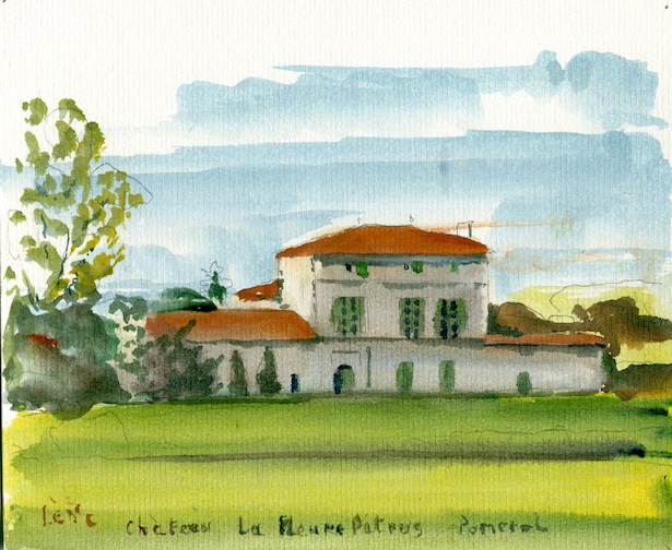 aquarelle la fleur-de Petrus silence et équilibre