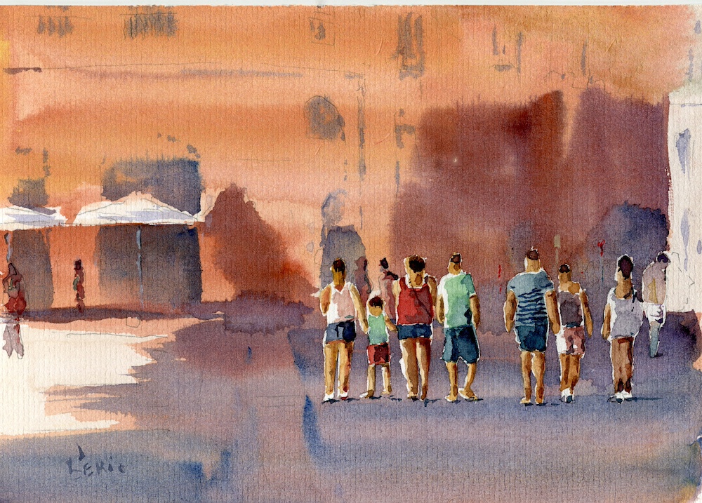 Flânerie sous l'Or Rose