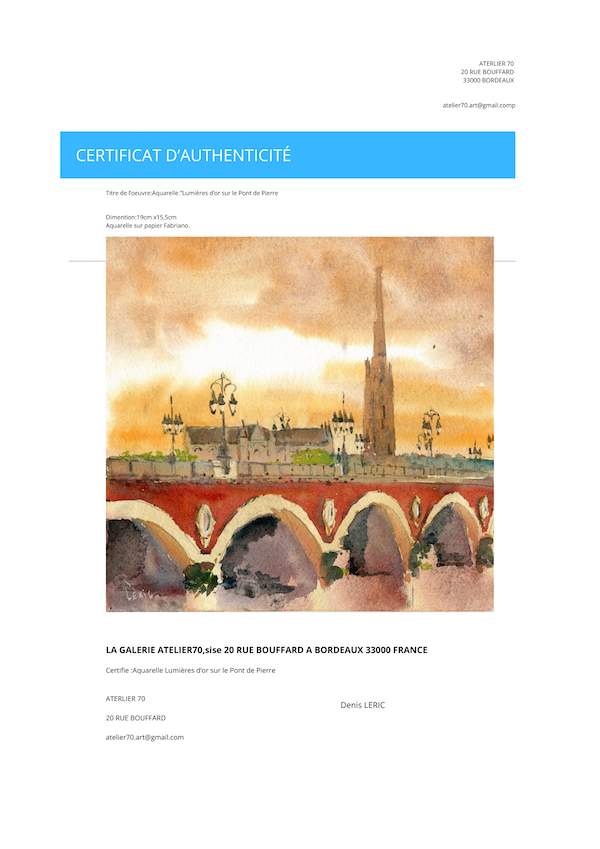 Lumières d’or sur le Pont de Pierre