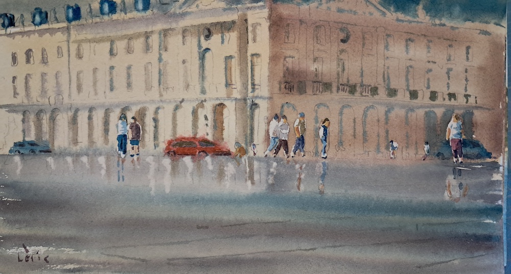 Miroir Urbain : L'Éclat de la Place de la Bourse