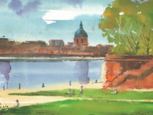 Reflets de Garonne et Dôme de la Grave