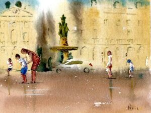 Facade place de la bourse Bordeaux