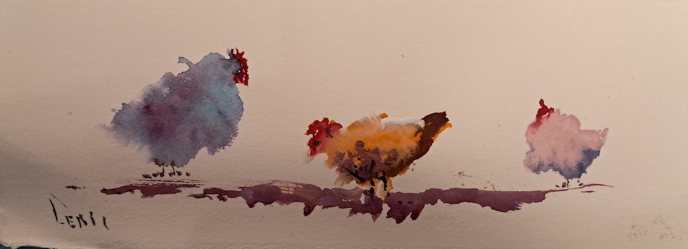 Trio à plumes