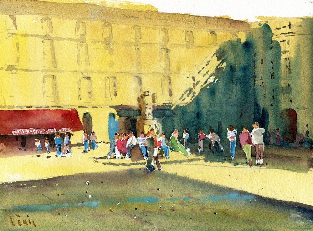 Lumière d'Or sur la Place du Parlement