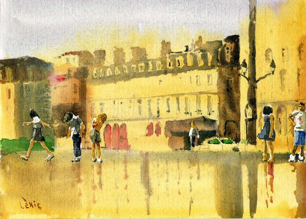 Symphonie Jaune en Zone Piétonne)