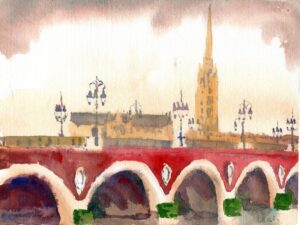 Aquarlle de Bordeaux »Les Arches de Garance »