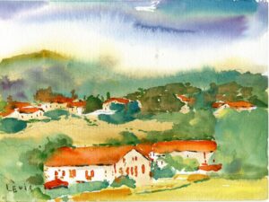 Aquarelle de voyage « Escapade au cœur du Pays Basque »