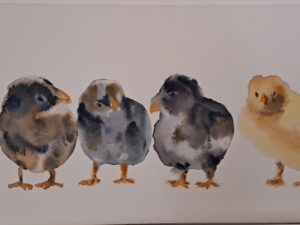 Aquarelle originale »Un Commando »